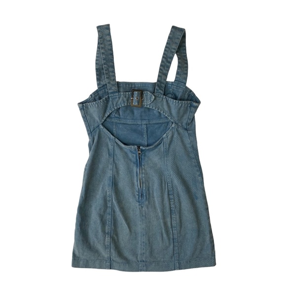 Urban Outfitters Denim Strappy Open Back Tank Dress - Picture 4 of 4